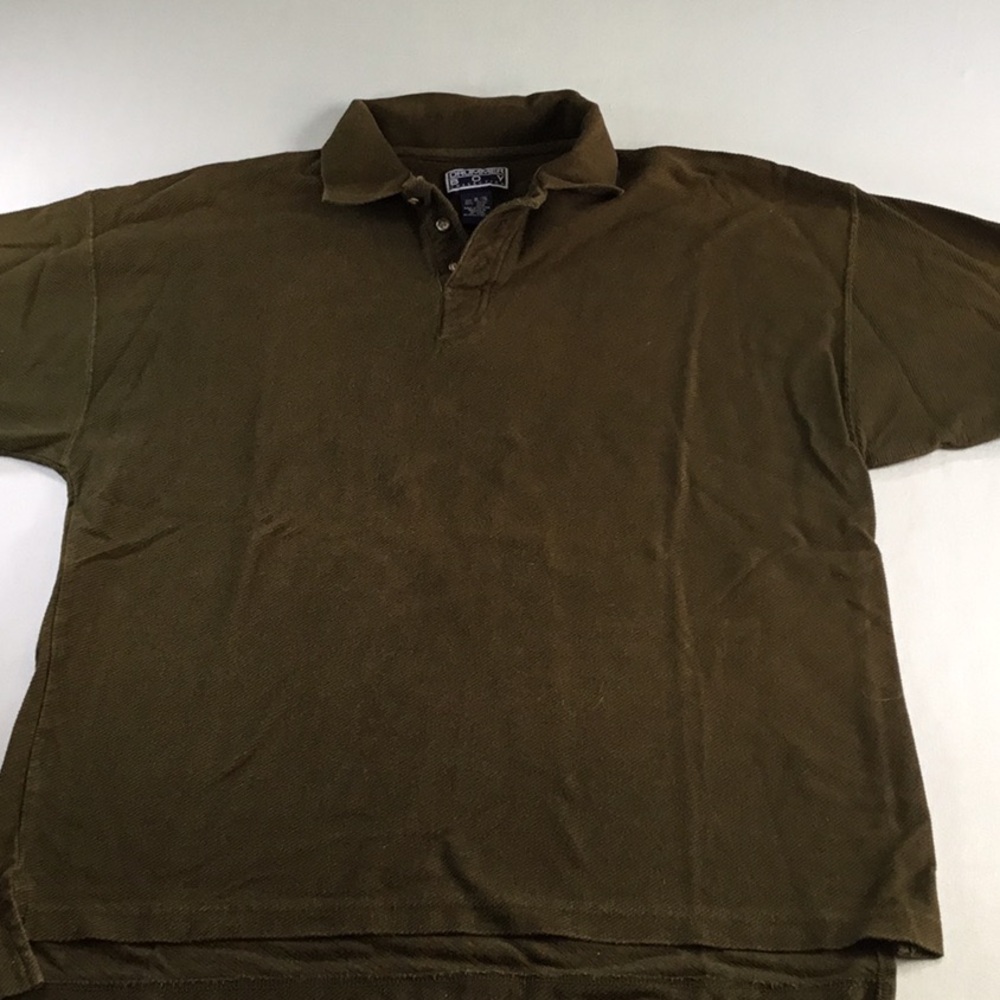 Preppy Golf Olive Green‎ Polo Shirt Size XL Cotton